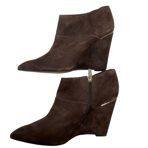 Coach Oakdale Women's Leather Pointed Ankle Booties, Chestnut 8.5 Fall Classic - Picture 4 of 13